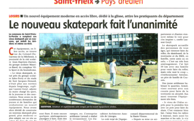 Le populaire – Le nouveau skatepark fait l’unanimité